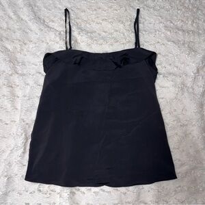 NWT H&M silky tank top - black size 6